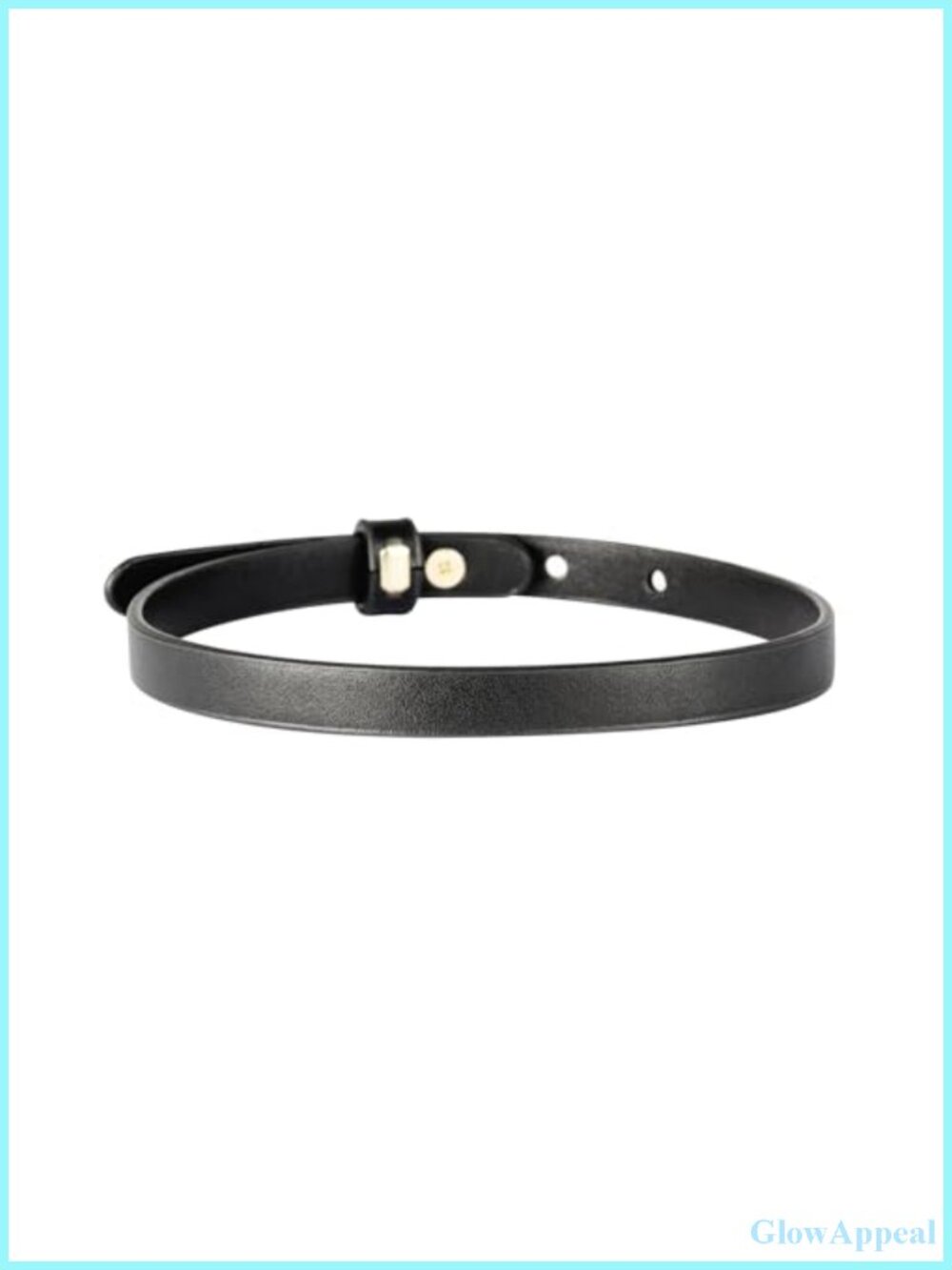 PU Leather Choker Necklace Gothic Thin Collar for Women